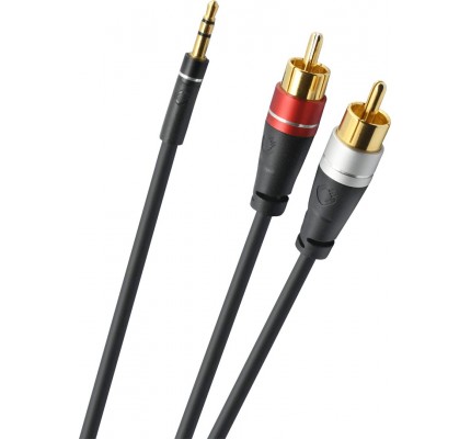 Oehlbach D1C33191 Jak - RCA 2,00 mt RCA & 3.5 mm Ses Kablosu